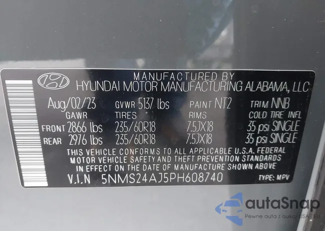 5NMS24AJ5PH608740: 44309490