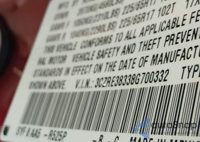 3CZRE38338G700332: 44309530