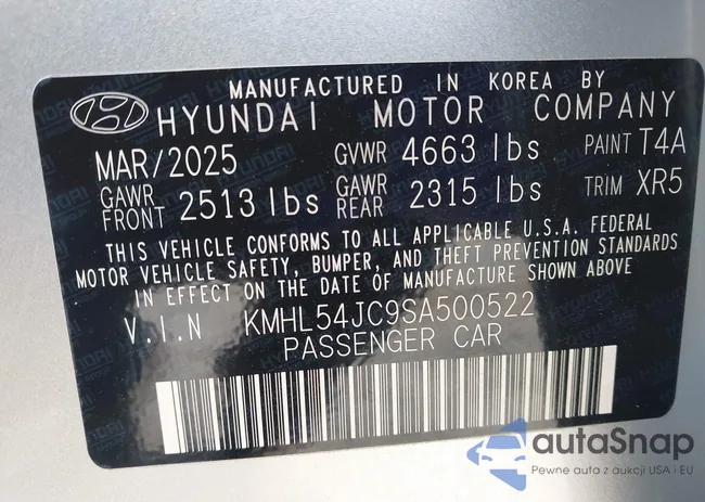 KMHL54JC9SA500522: 44308665