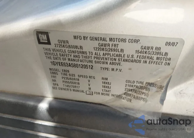 1GYEE63A580120512: 44308737