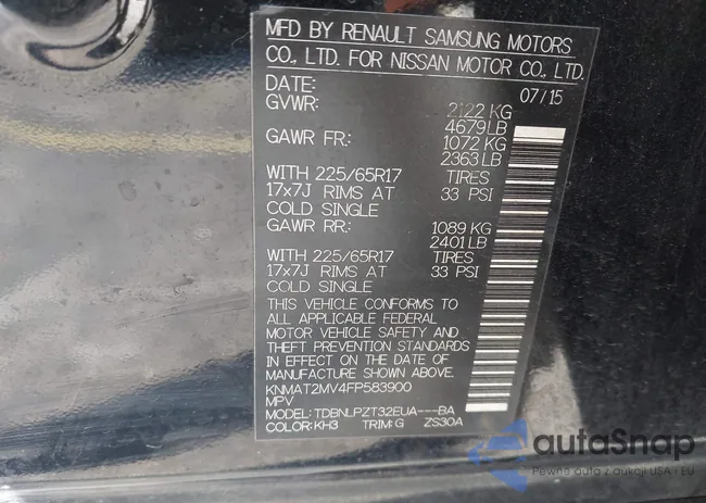 KNMAT2MV4FP583900: 44309017