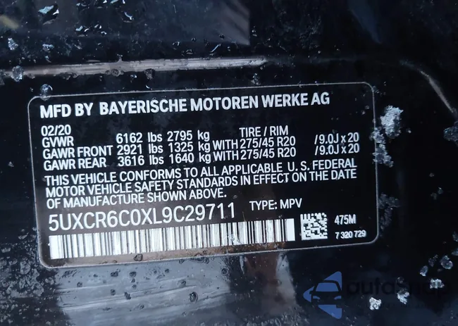 5UXCR6C0XL9C29711: 44310311