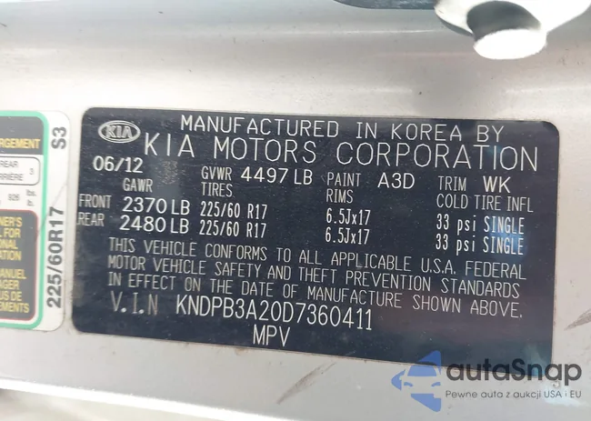 KNDPB3A20D7360411: 44310446