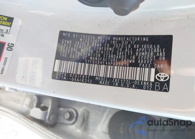 5YFBURHE4HP665616: 44310513