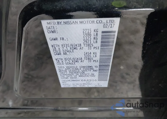 5N1DR2MN6HC664916: 44310514