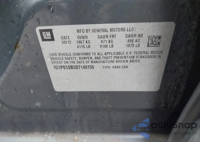 1G1PE5SB3D7140156: 44310552