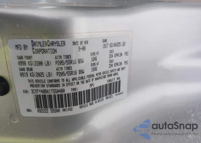 3C8FY4BBX1T550480: 44310559