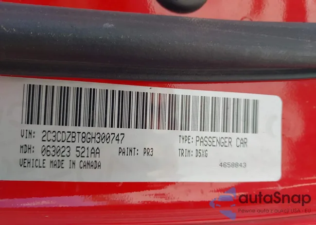 2C3CDZBT8GH300747: 44310560