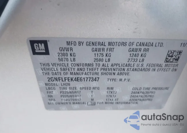 2GNFLFEK4E6177347: 44309620