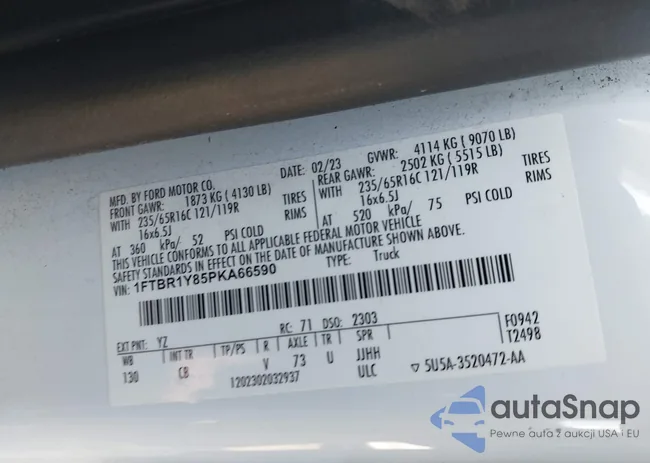 1FTBR1Y85PKA66590: 44309668