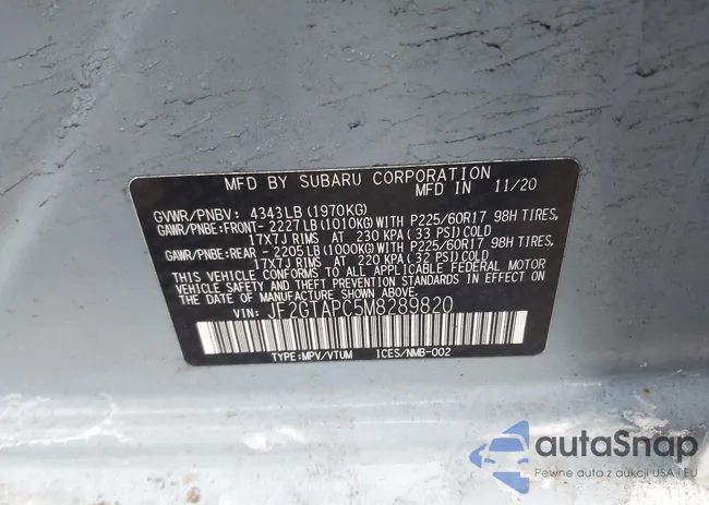 JF2GTAPC5M8289820: 44309742