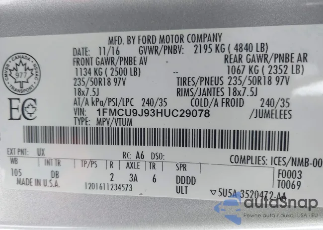 1FMCU9J93HUC29078: 44309764