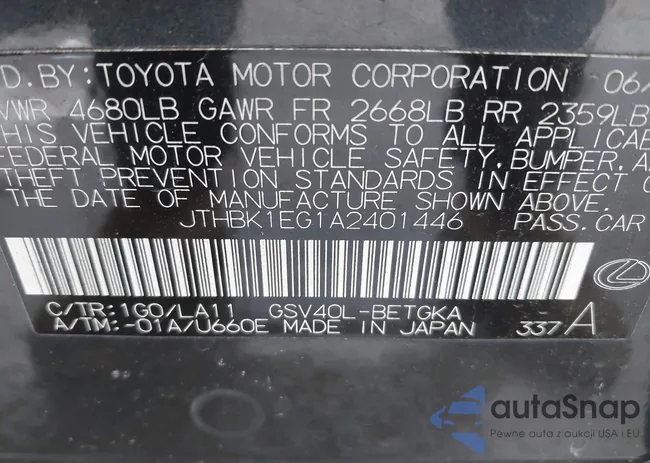 JTHBK1EG1A2401446: 44309903