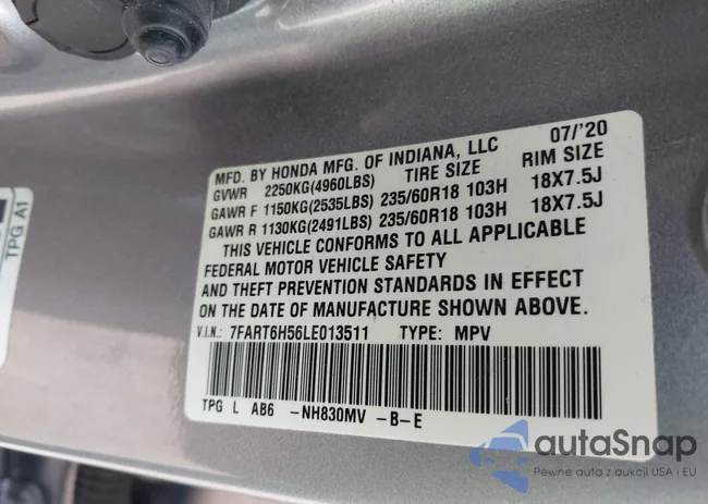 7FART6H56LE013511: 44311055