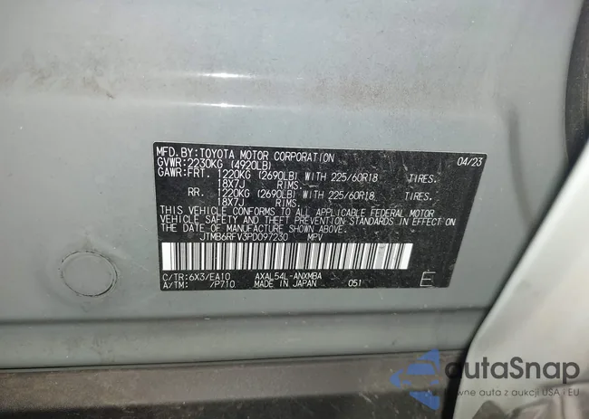 JTMB6RFV3PD097230: 44311157