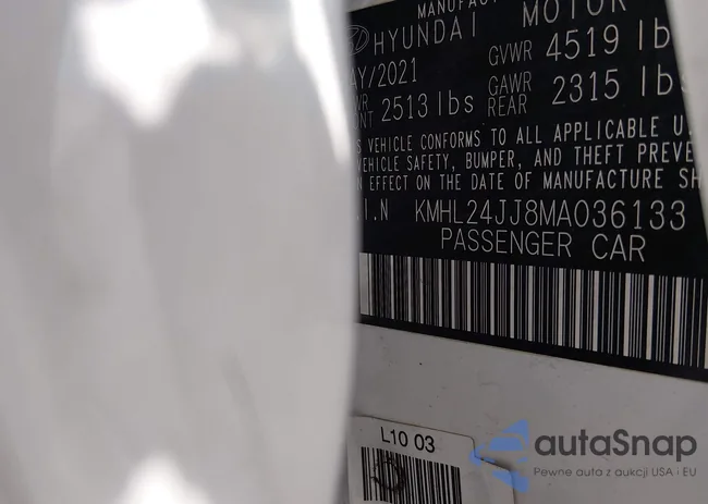 KMHL24JJ8MA036133: 44311242