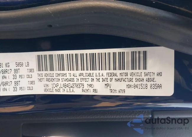 1C4PJLAB4EW270379: 44311388