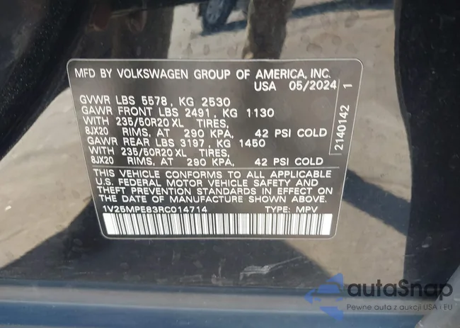 1V25MPE83RC014714: 44311482