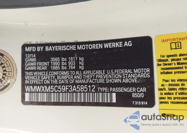 WMWXM5C59F3A58512: 44311530