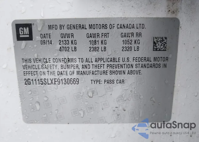 2G1115SLXF9130669: 44310634