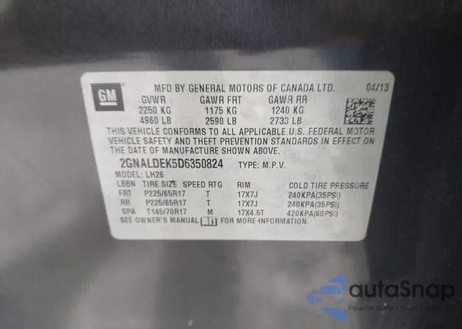 2GNALDEK5D6350824: 44310752