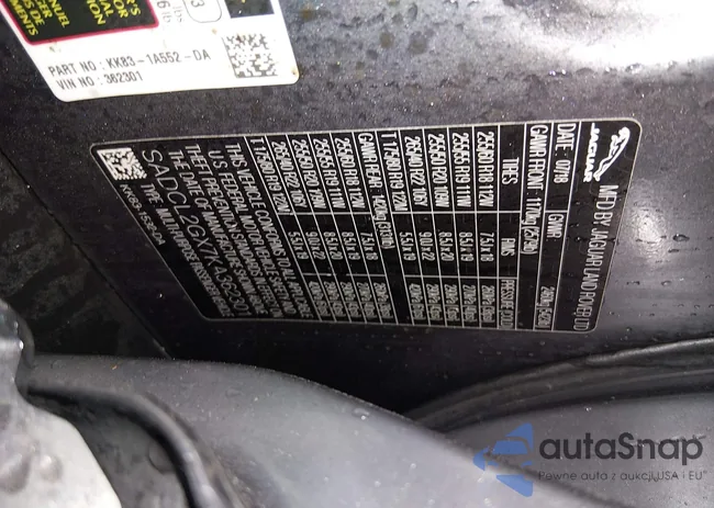 SADCL2GX7KA362301: 44310913