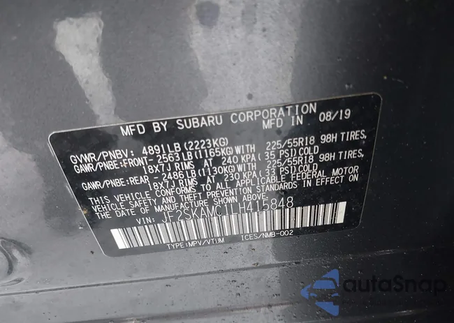 JF2SKAMC1LH415848: 44312039