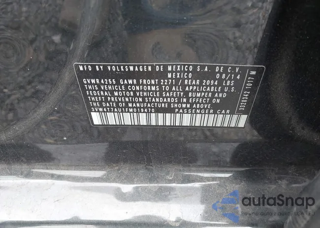 3VW4T7AU1FM019470: 44312207