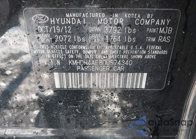 KMHDH4AE8DU674340: 44312272