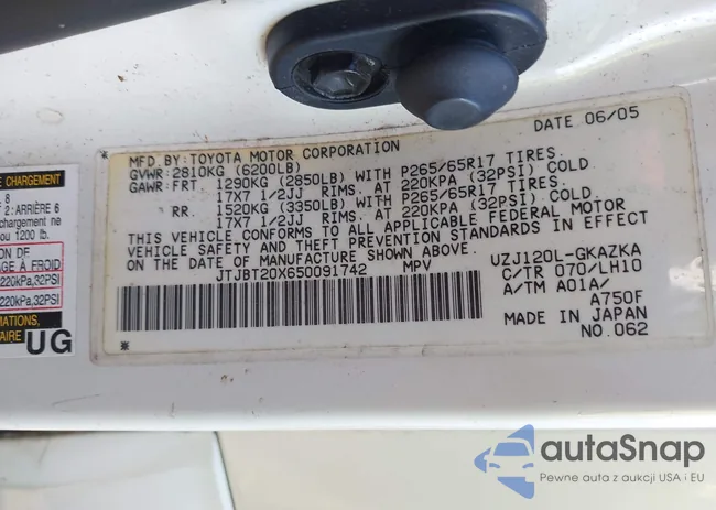 JTJBT20X650091742: 44312321