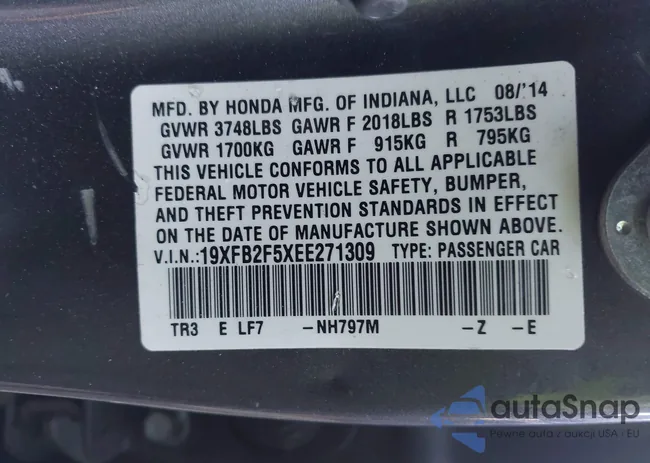 19XFB2F5XEE271309: 44312366