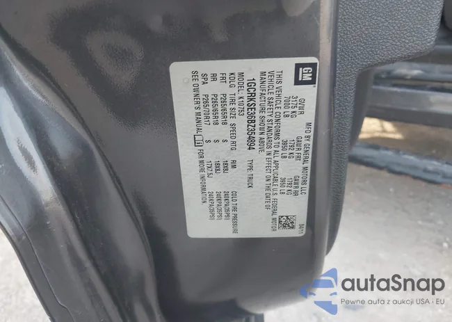 1GCRKSE36BZ354894: 44312383