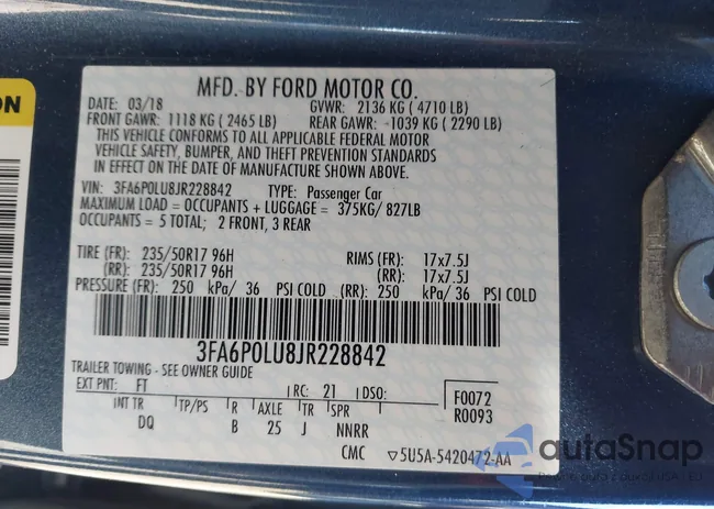 3FA6P0LU8JR228842: 44312399