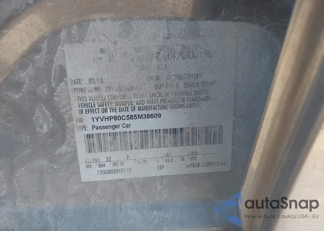 1YVHP80C585M38609: 44312452