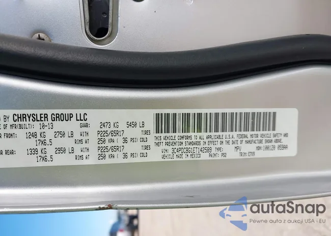 3C4PDCBG1ET142589: 44311661