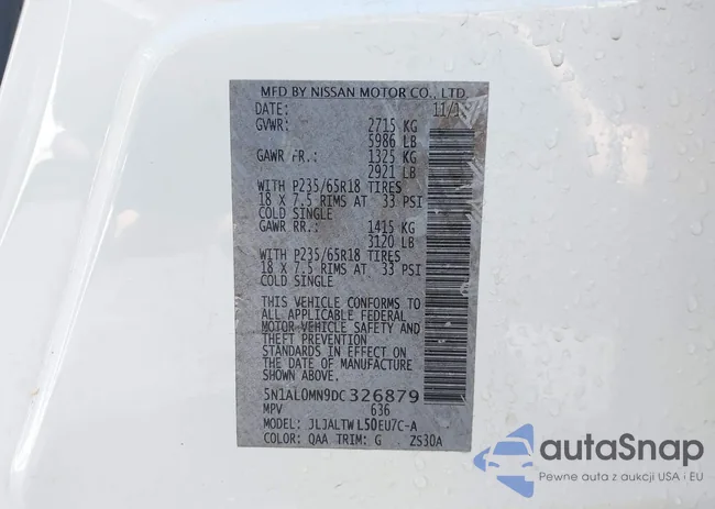 5N1AL0MN9DC326879: 44311781