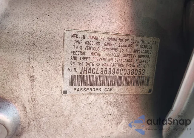 JH4CL96994C038053: 44311807