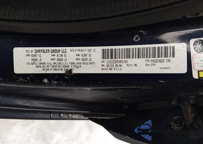 1C3CDZCB7DN541501: 44311901