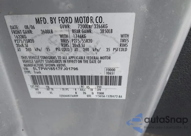 5LTPW18517FJ01796: 44313058