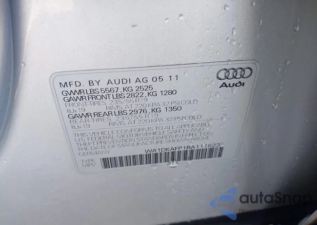 WA1DKAFP1BA111623: 44313060