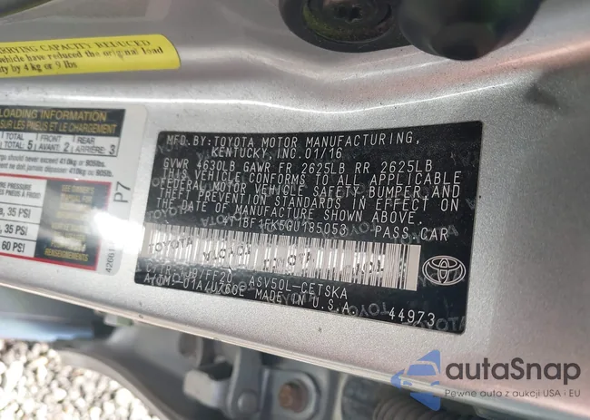 4T1BF1FK5GU185053: 44313079