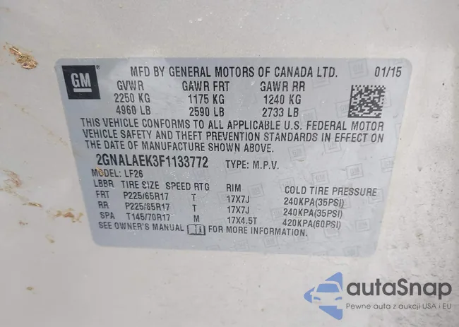 2GNALAEK3F1133772: 44313083