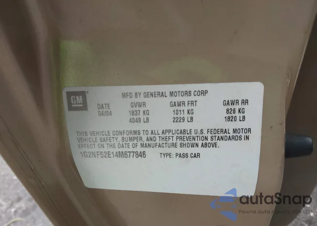 1G2NF52E14M677846: 44313103