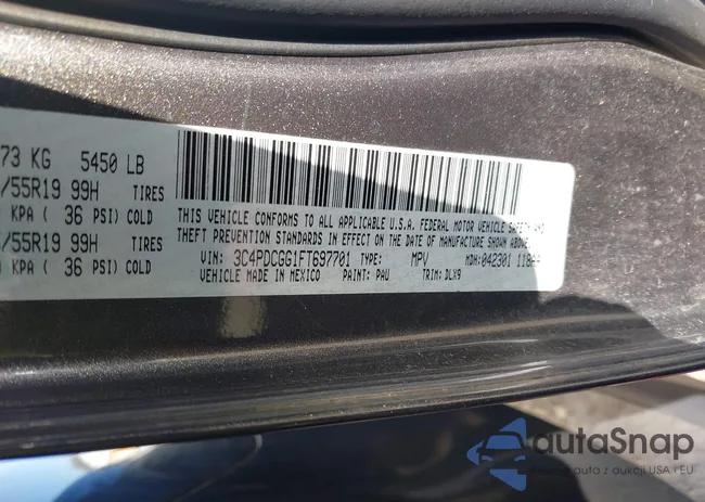 3C4PDCGG1FT697701: 44313142