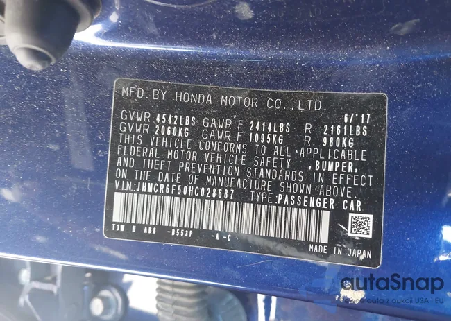 JHMCR6F50HC028687: 44313199