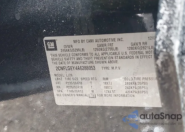 2CNFLGEY4A6288053: 44313204