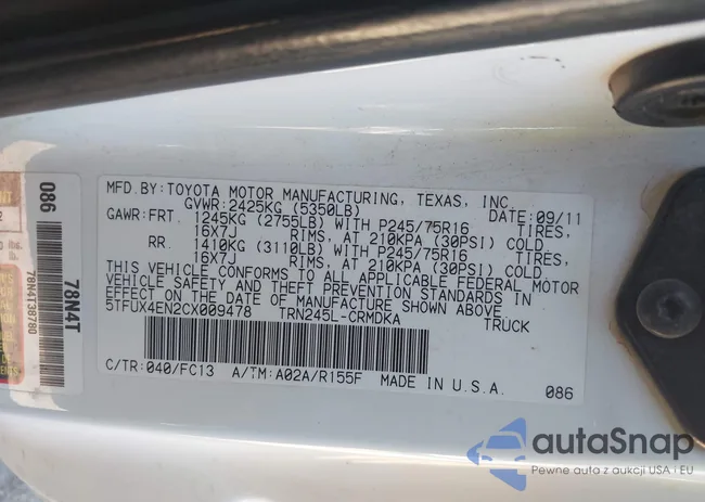 5TFUX4EN2CX009478: 44313236