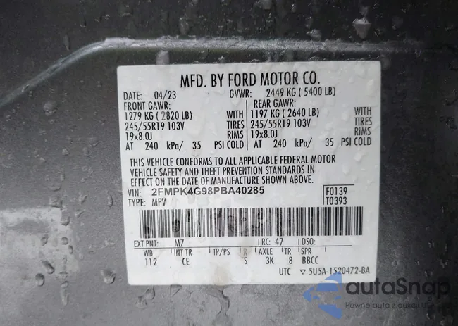 2FMPK4G98PBA40285: 44313390