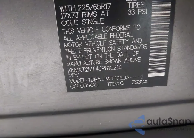 KNMAT2MT4JP610214: 44313497