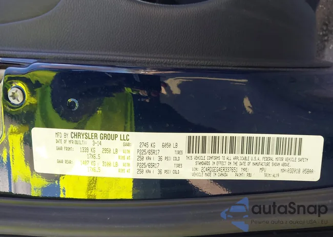 2C4RDGEG4ER337651: 44313546